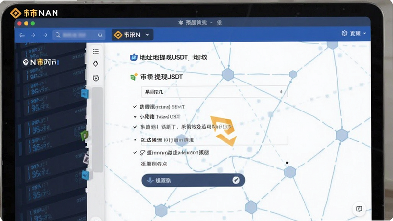 币安提现USDT填写地址网络选择预览图