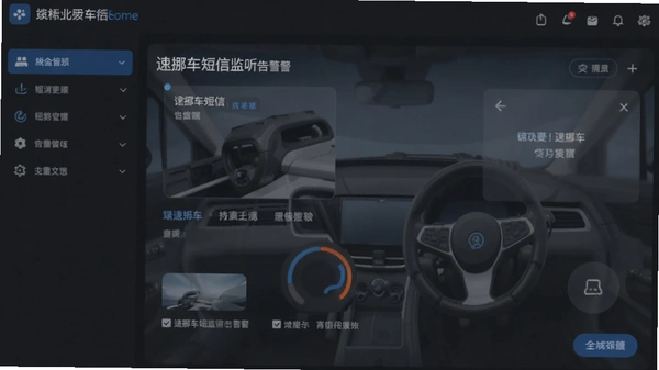 速挪车短信监听告警界面