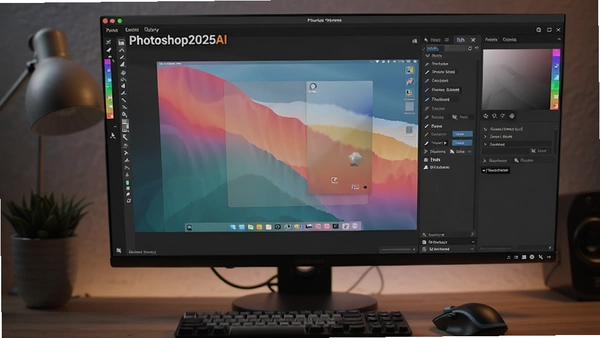 Photoshop2025AI生成填充功能操作界面展示