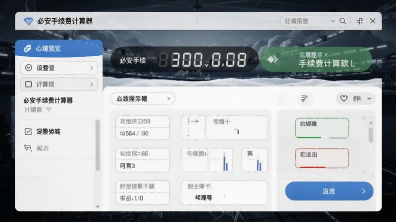 必安手续费计算器界面预览图