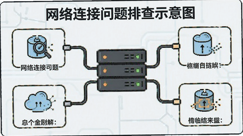 网络连接问题排查示意图