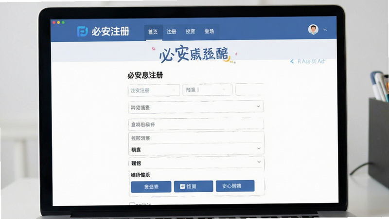 必安注册填写信息表单页面预览图
