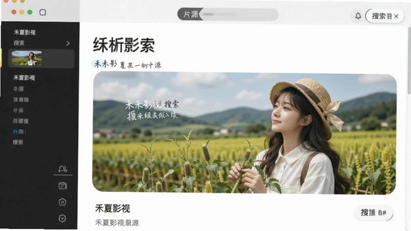禾夏影视 片源 搜索界面
