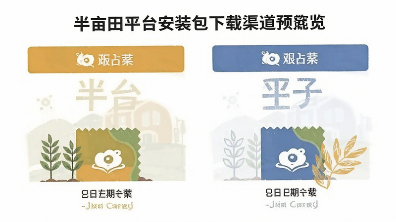 半亩田平台安装包下载渠道对比预览图