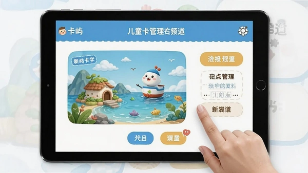 卡屿 儿童卡管理 界面
