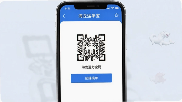 海龙运力宝扫码接单操作界面