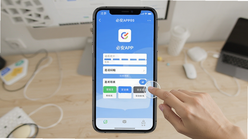 必安APP注册页面邀请码输入位置示意图