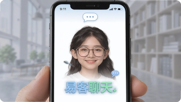 易客聊 语音聊天 界面