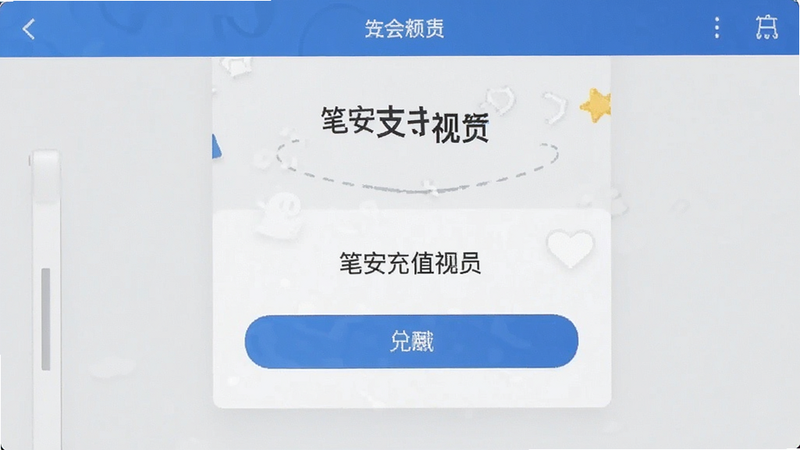 笔安充值支付页面截图预览
