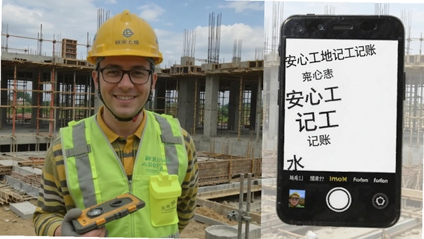 安心工地记工记账水印相机考勤