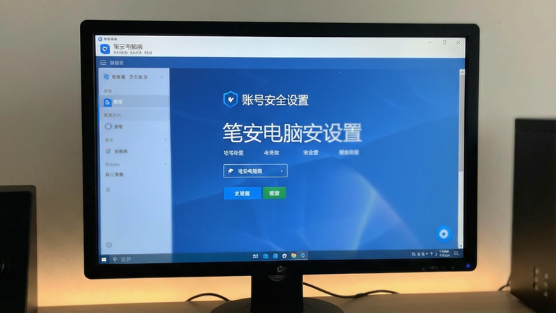 笔安电脑版账号安全设置界面预览图