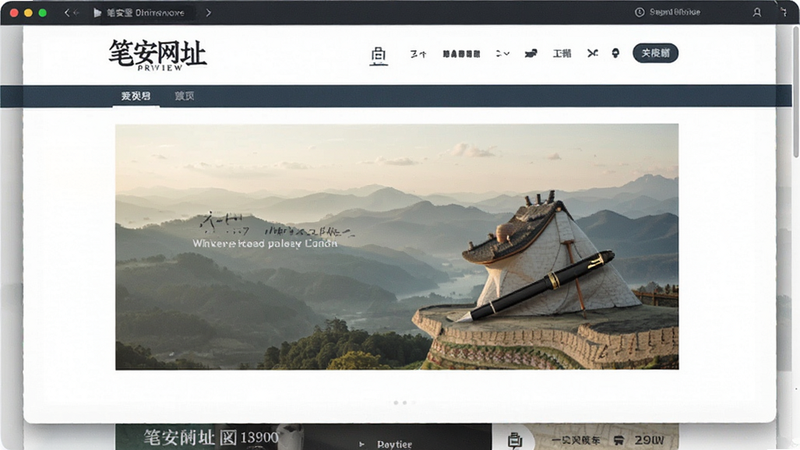 笔安网址首页预览图