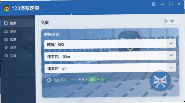 123违章速查 数据查询界面