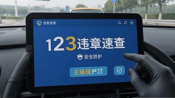 123违章速查 安全防护界面