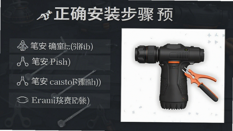 笔安正确安装步骤示意图预览图