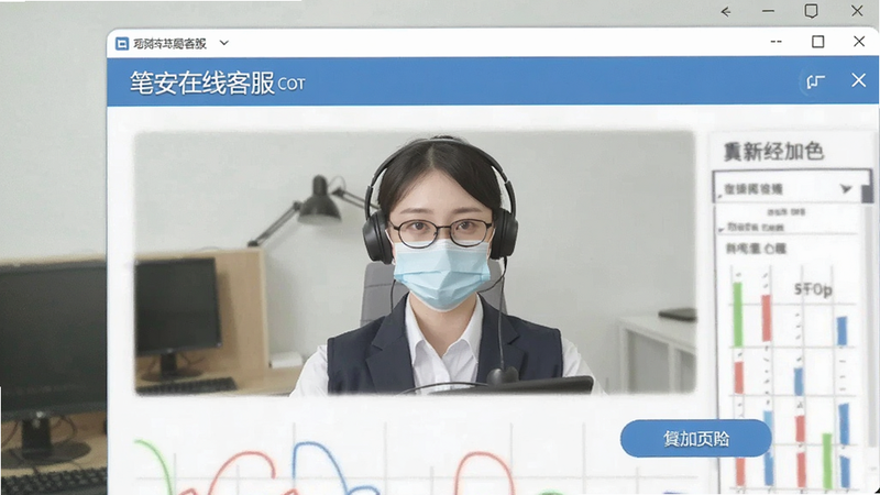 笔安在线客服窗口截图预览图