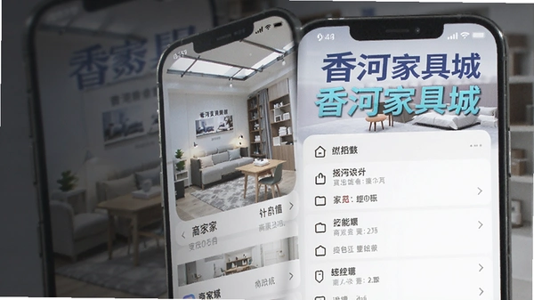 香河家具城app商家信息页面预览图