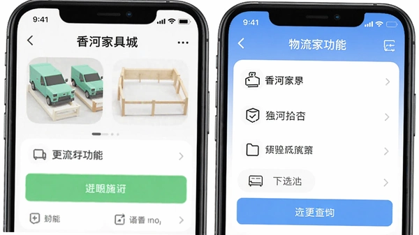 香河家具城app物流查询功能截图