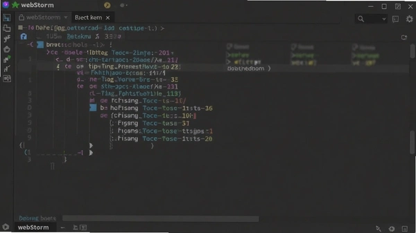 WebStorm断点调试界面