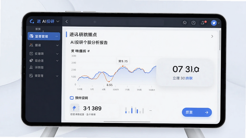 进门AI投研个股分析报告界面预览图