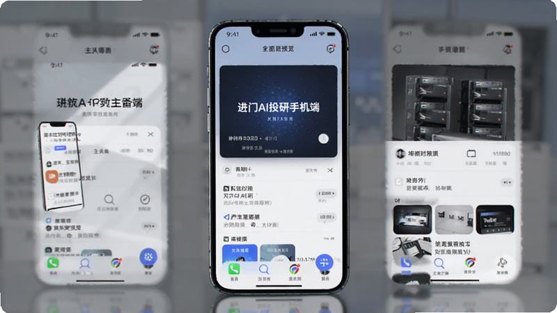 进门AI投研手机端主界面预览图