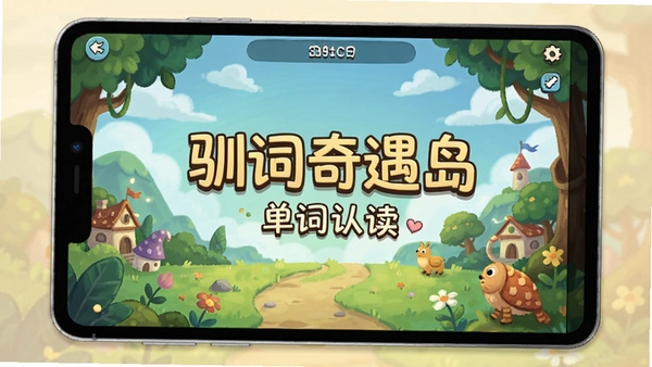 驯词奇遇岛单词认读界面预览图