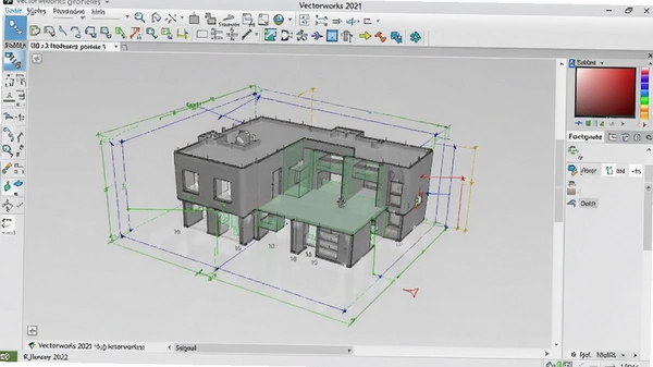 Vectorworks 2021�����ƽ���ͼ