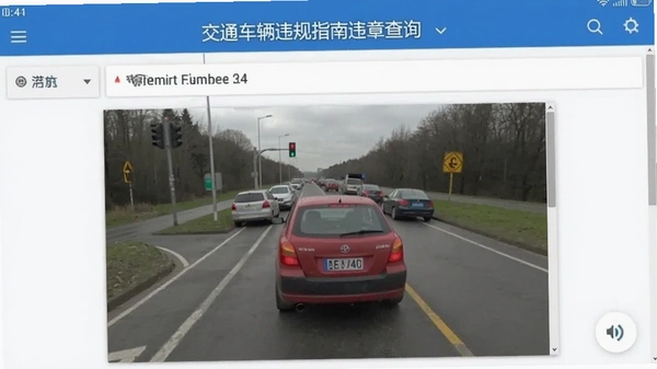 交通车辆违规指南违章查询界面截图