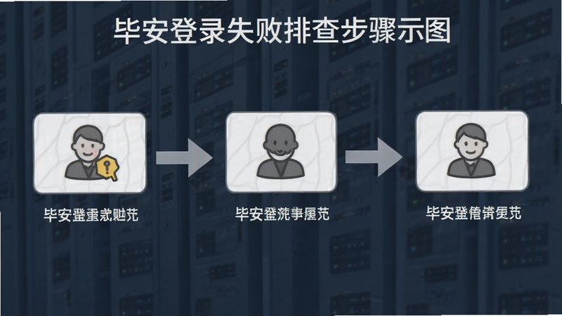 毕安登录失败排查步骤示意图
