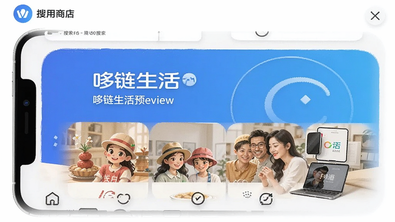 应用商店搜索哆链生活预览图