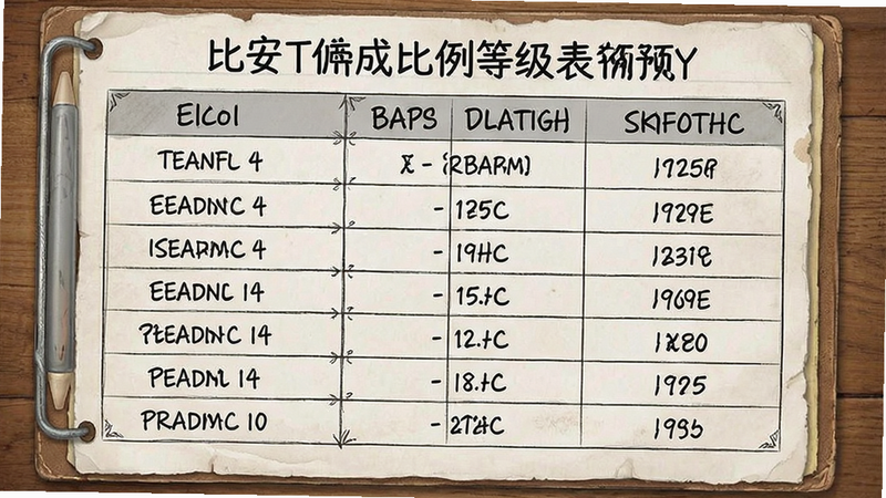 比安提成比例等级表预览图