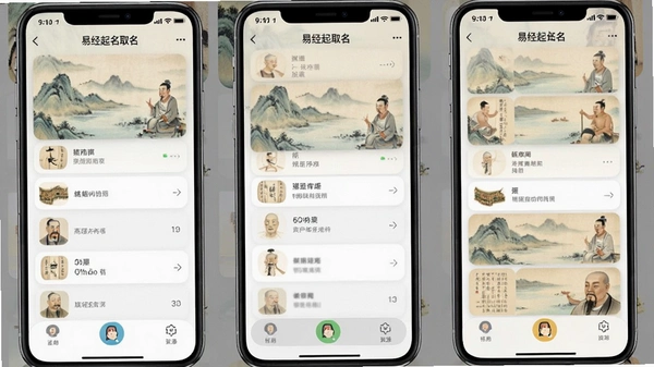 易经起名取名app界面截图