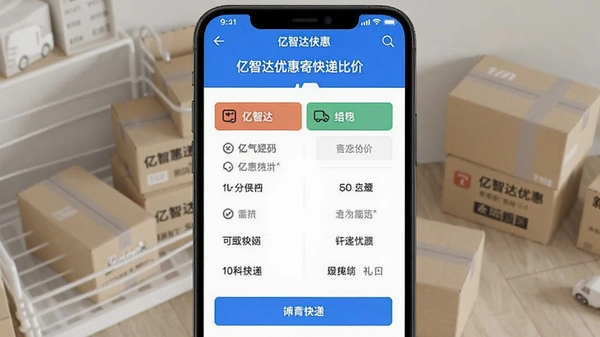 亿智达优惠寄快递比价界面