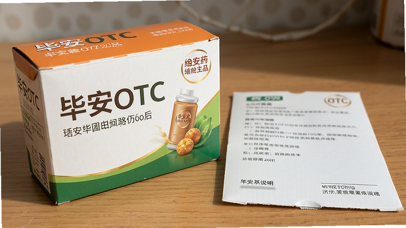 毕安OTC药品包装盒与说明书实拍图预览图