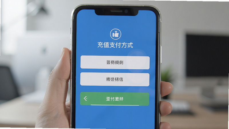 充值支付方式选择界面预览图