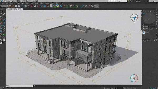 Vectorworks 2025�ƽ��(3D��ģ����)��ͼ