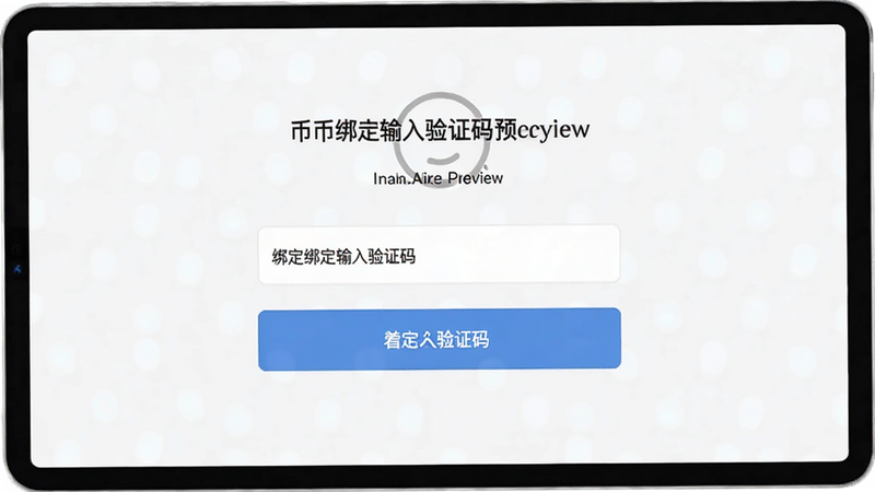 币按绑定输入验证码环节预览图