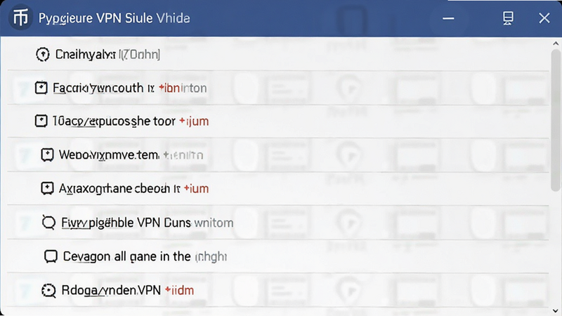 �Ұ�VPN�ڵ�ѡ���б���ͼԤ��