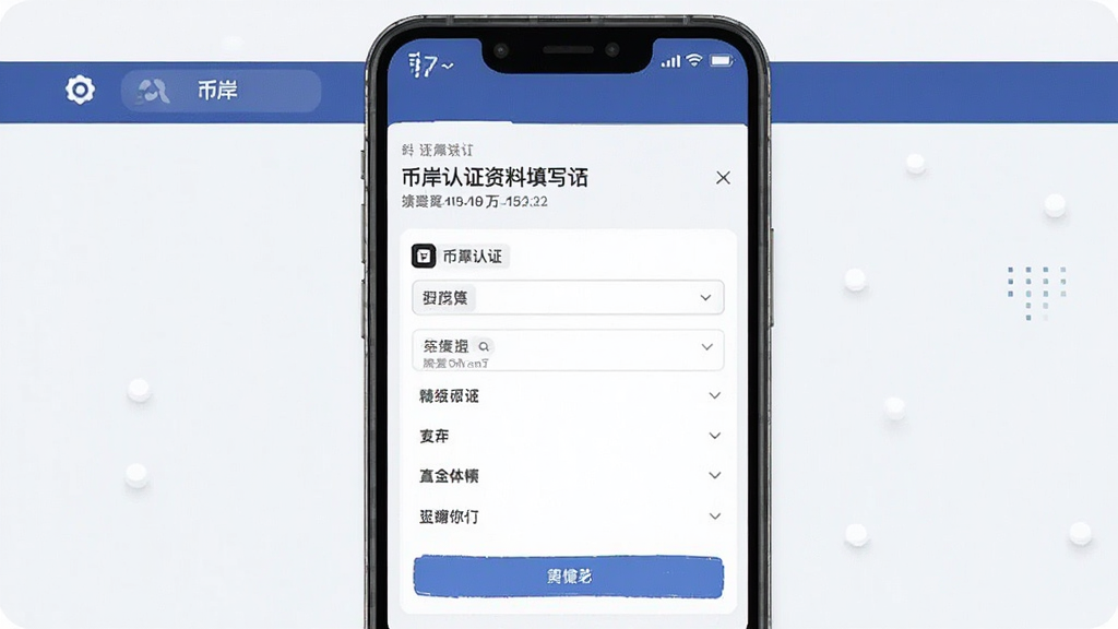 币岸认证资料填写界面预览图
