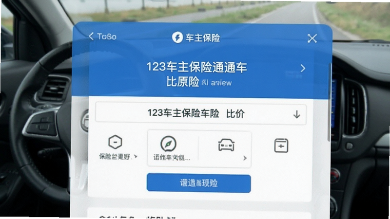 123车主保险通车险比价界面预览图