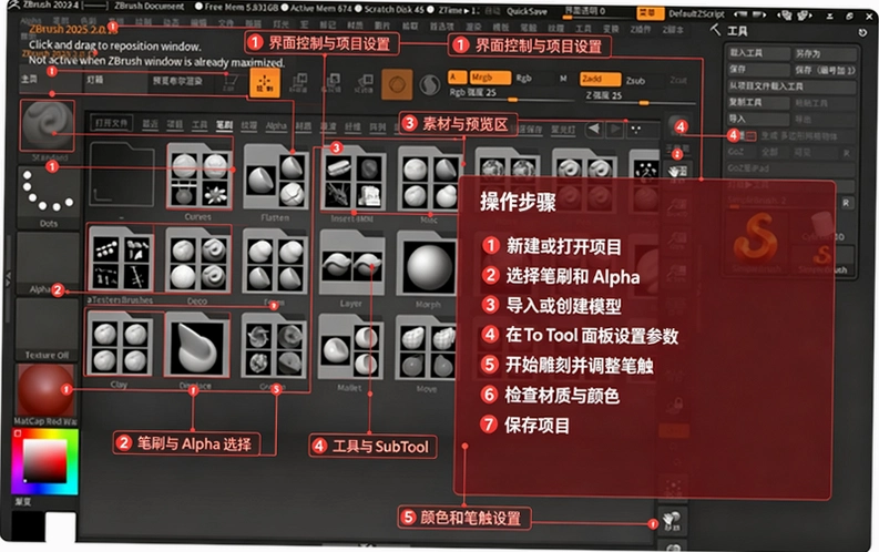 Maxon Zbrush 2025���ļ�����ͼ