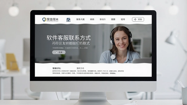软件公司客服联系方式页面