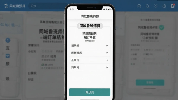 同城鲁班师傅端订单结算页面预览图