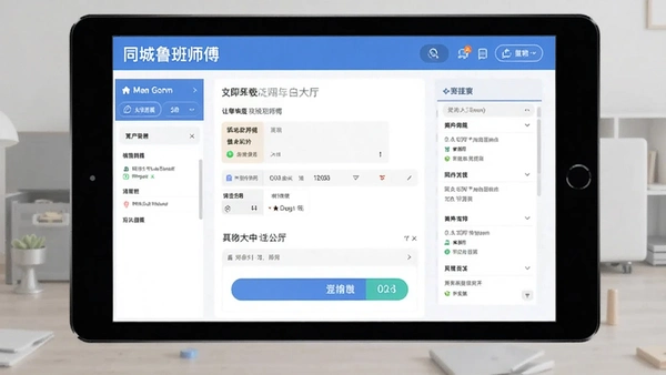 同城鲁班师傅端抢单大厅界面预览图
