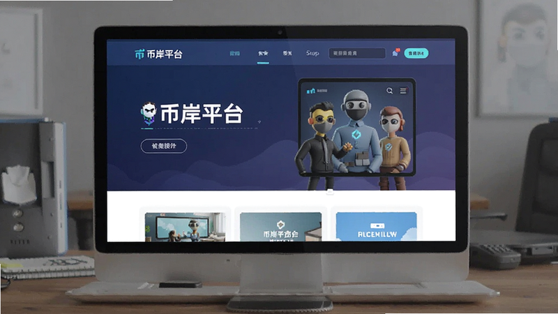 币岸平台首页界面预览图