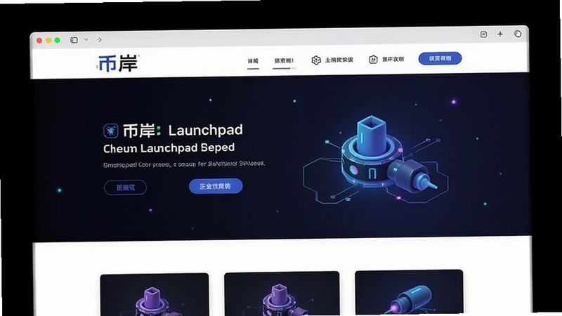 币岸Launchpad官网首页预览图