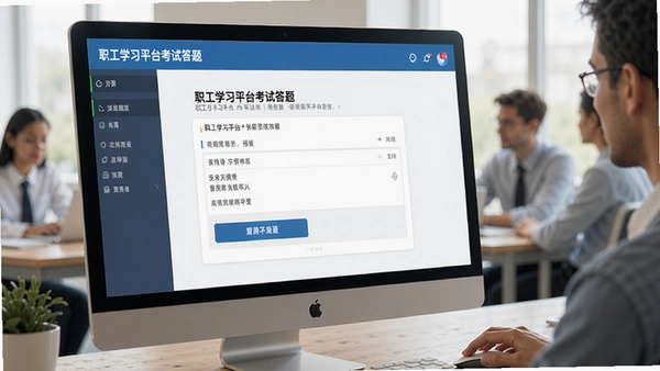 职工学习平台考试答题界面