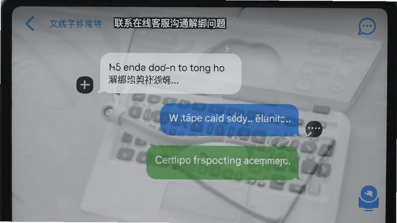 联系在线客服沟通解绑问题的对话界面预览图
