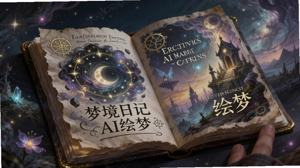 梦境日记 AI绘梦 生成的奇幻风格插画