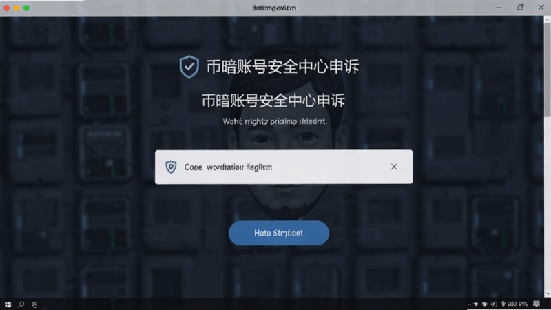 币暗账号安全中心申诉页面预览图